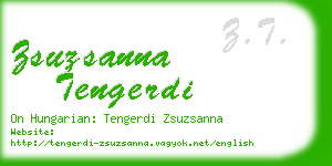 zsuzsanna tengerdi business card